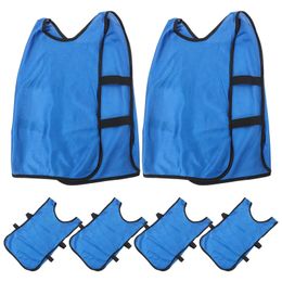 6Pcs Training Vest Football Jersey Scrimmage Waistcoat Sports Team Gear Practice Apparel Soccer Uniform Lightweight Durable Easy 260202